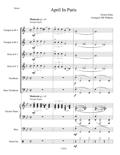 April In Paris (arr. DB Williams)