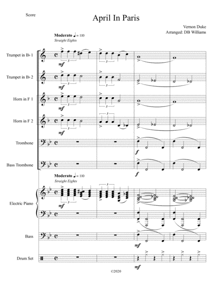 April In Paris (arr. DB Williams)