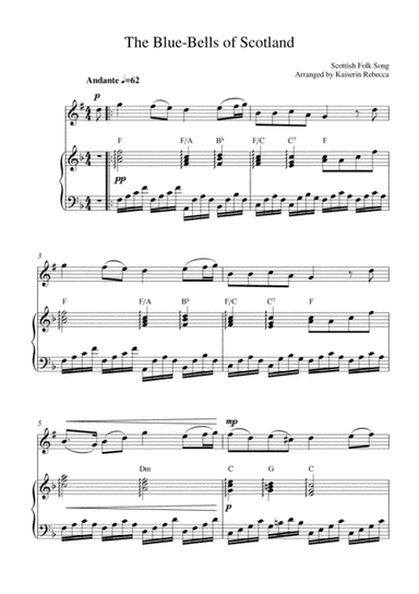 The Blue-Bells of Scotland (arr. Kaiserin Rebecca)