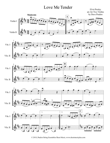 Love Me Tender (arr. Dave Prudon)