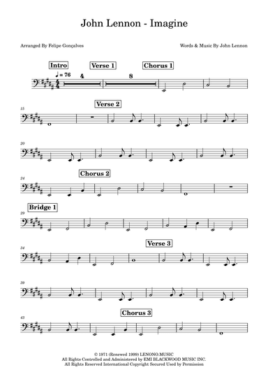Imagine (arr. Felipe Gonçalves)