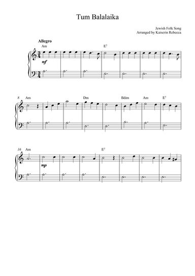 Tum Balalaika (arr. Kaiserin Rebecca)