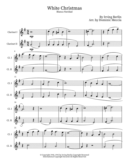 White Christmas (arr. Dominic Meccia)