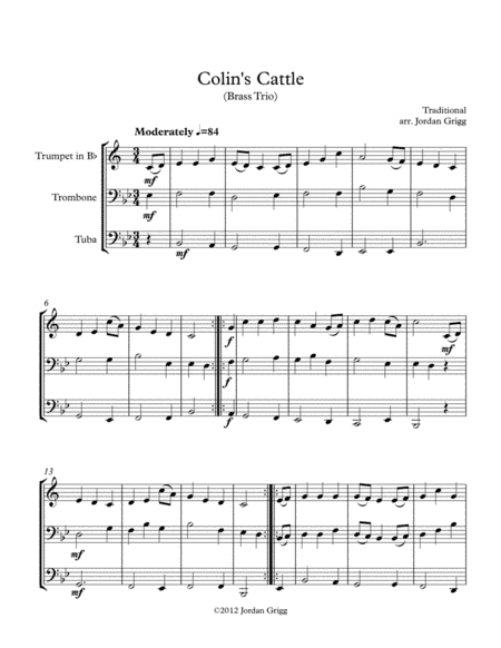 Colin's Cattle (Brass Trio) (arr. Jordan Grigg)