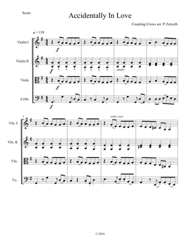 Accidentally In Love (arr. Patrick Forsyth)