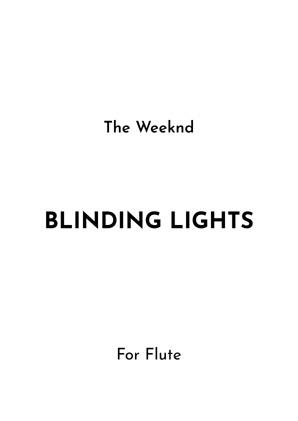 Blinding Lights (arr. Jireh J.)