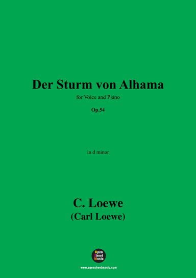 C. Loewe-Der Sturm von Alhama,in d minor,Op.54 (arr. OSM Press)