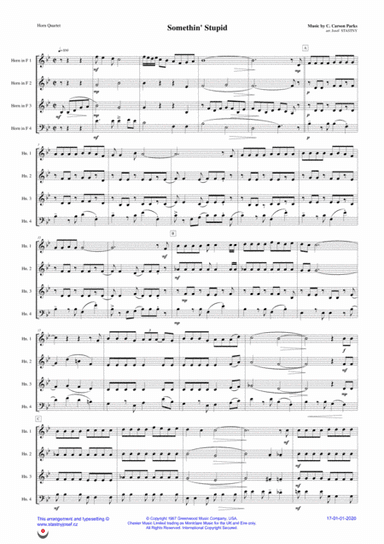 Somethin' Stupid (arr. Josef STASTNY)