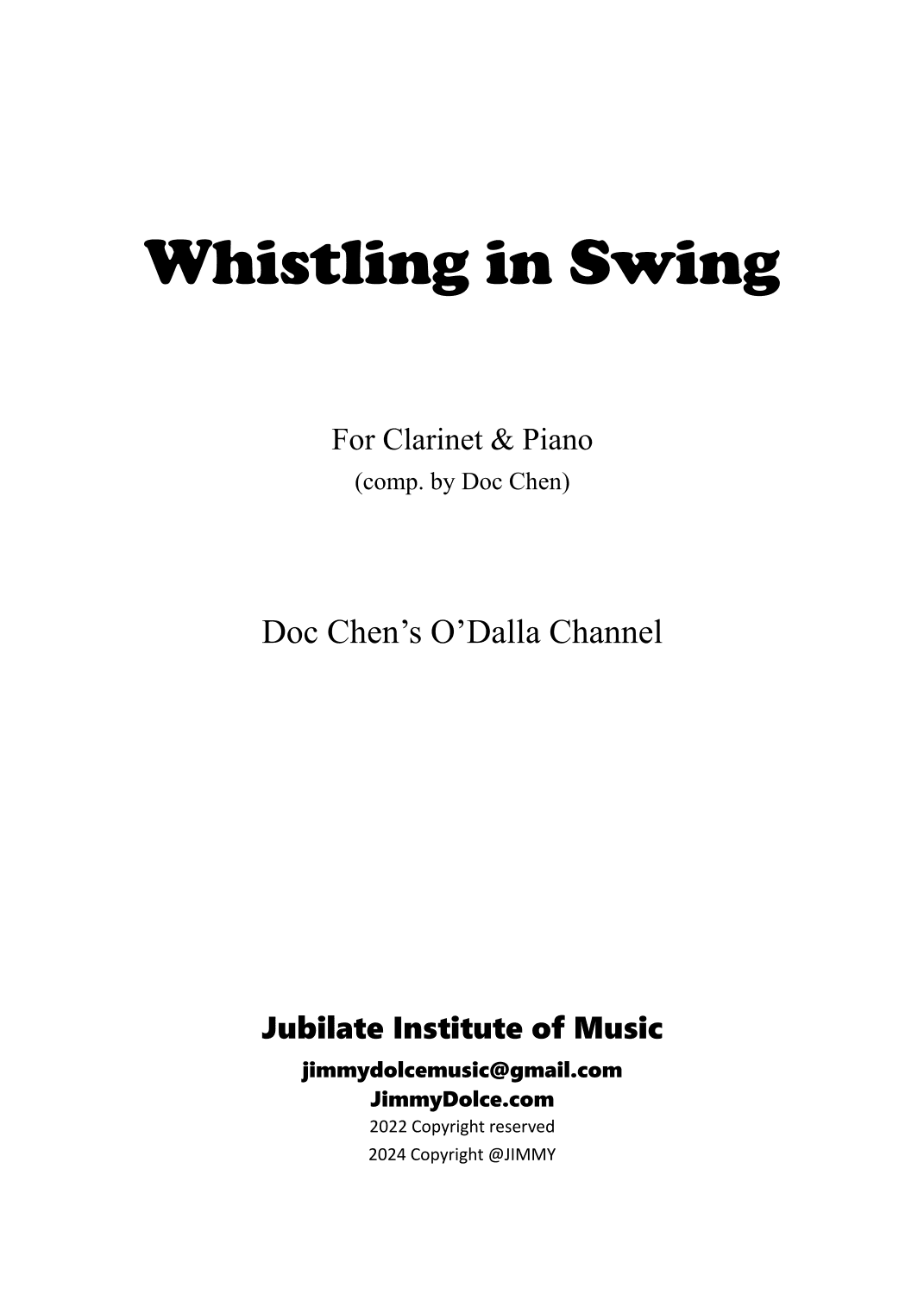 Whistling in Swing