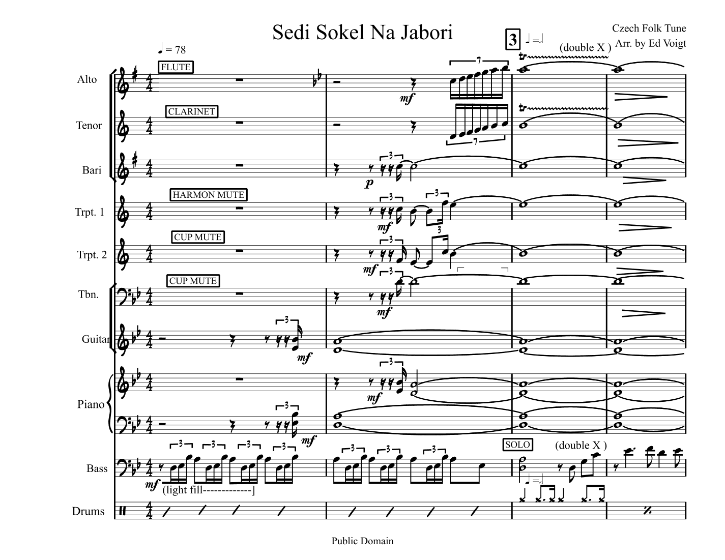 Sedi Sokel Na Jabori (arr. Ed Voigt)