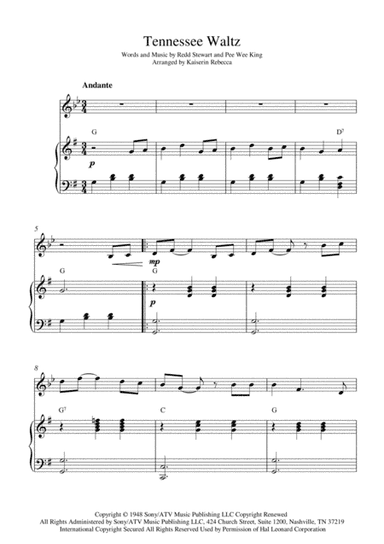Tennessee Waltz (arr. Kaiserin Rebecca)