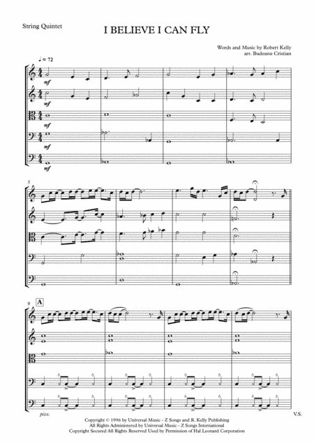 I Believe I Can Fly (arr. Budeanu Cristian)
