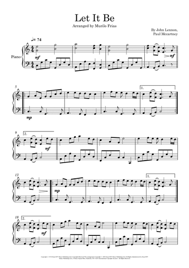 Let It Be (arr. Murilo Frias)