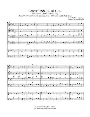 LASST UNS ERFREUEN (arr. James Gilbert)
