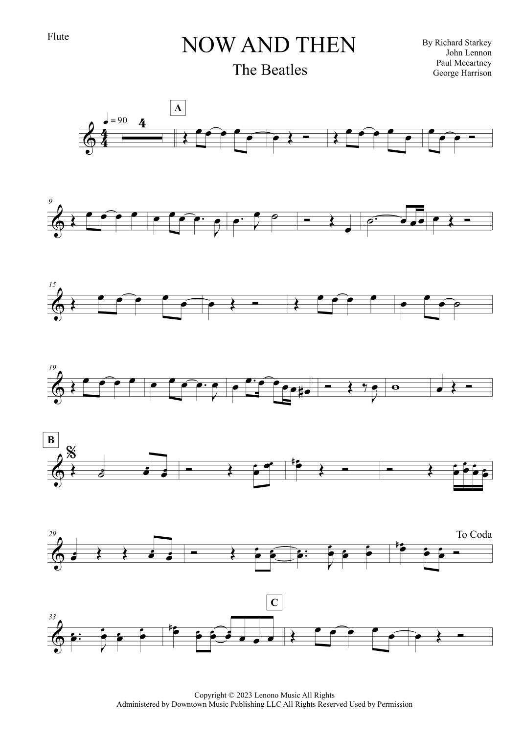 Now And Then (arr. Leo Silva)