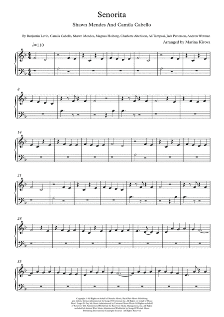 Senorita (arr. Marina Kirova)
