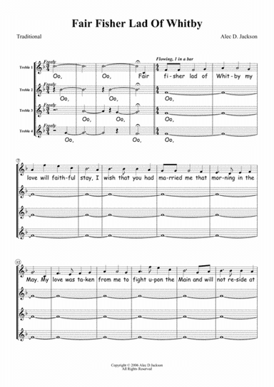 Fair Fisher Lad Of Whitby SSAA