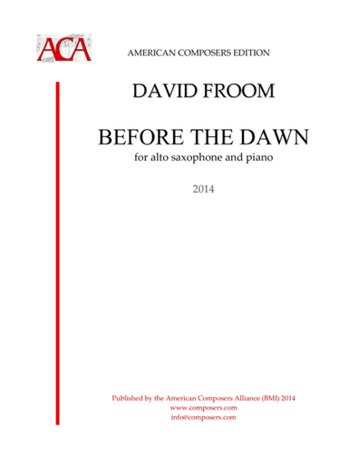 [Froom] Before the Dawn