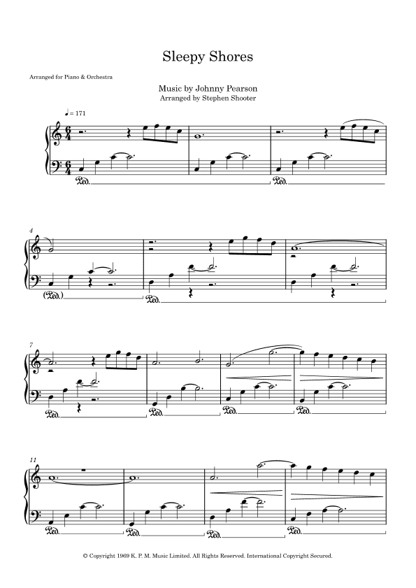 Sleepy Shores (theme From Owen M.d.) (arr. Stephen Shooter)