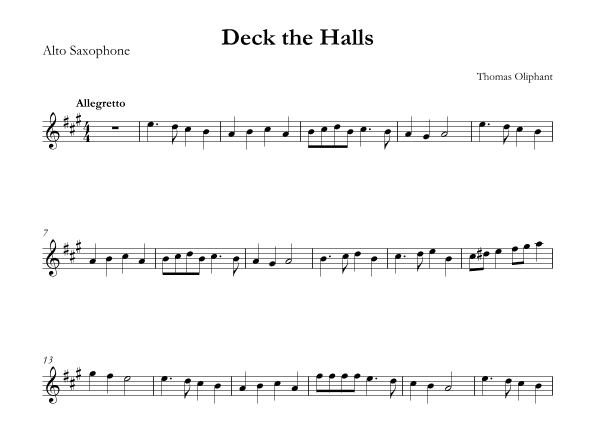 Deck the Halls (arr. SMMUS)