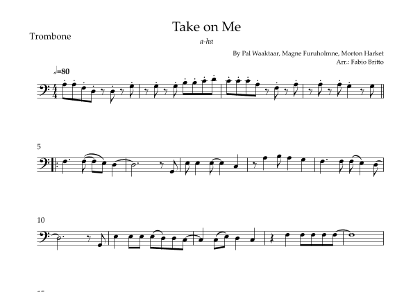 Take On Me (arr. Fabio Britto)
