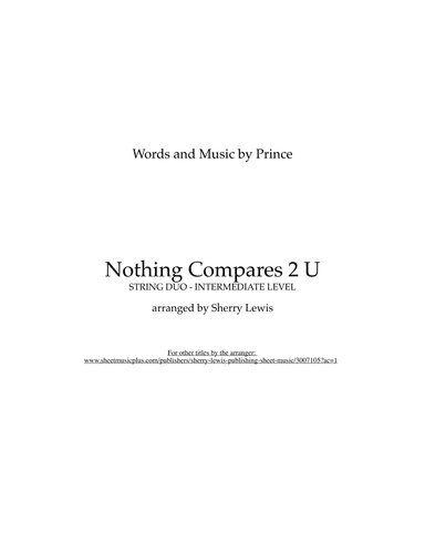 Nothing Compares 2 U (arr. Sherry Lewis)
