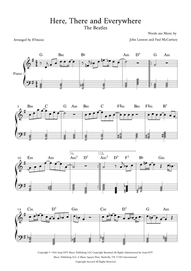 Here, There And Everywhere (arr. BTmusic)
