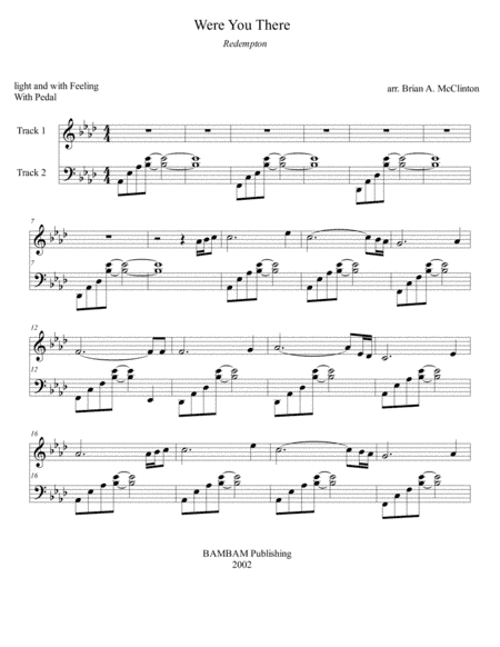 Were You There? (arr. BAMBAM Publishing)