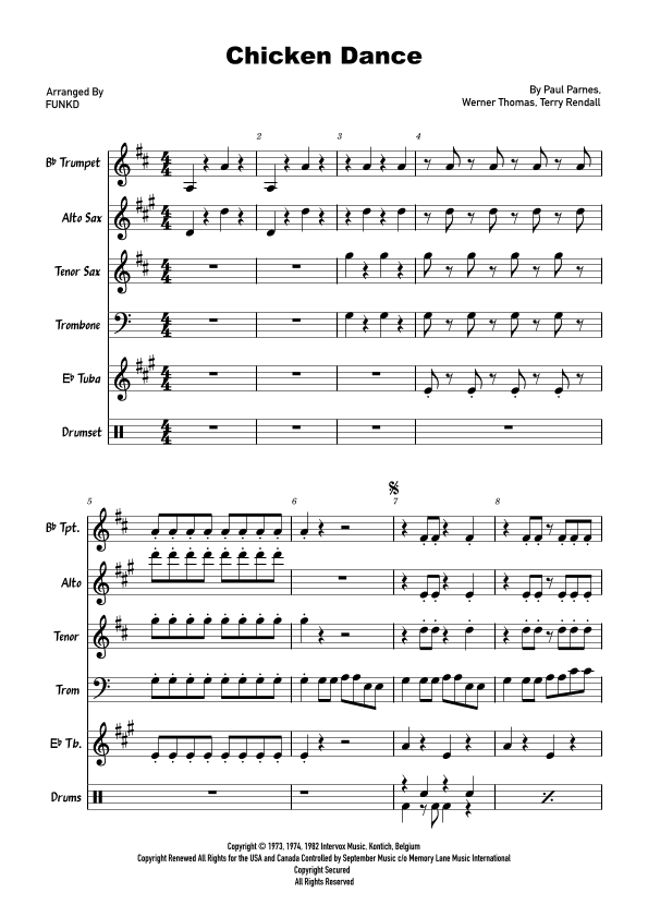 The Chicken Dance (arr. AP)
