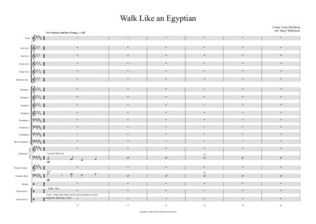 Walk Like An Egyptian (arr. Daryl McKenzie)