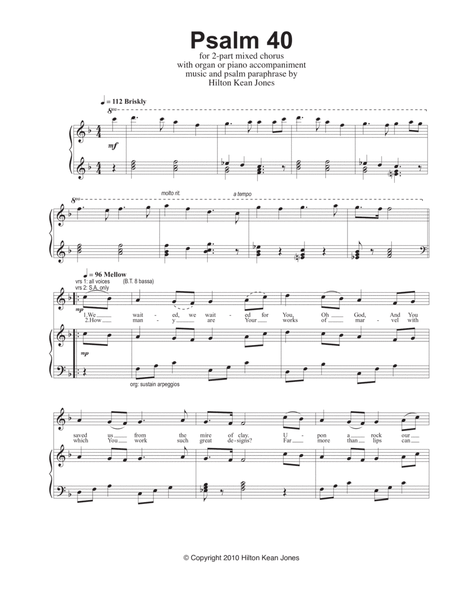 Psalm 40 (May We See Your Radiant Face)