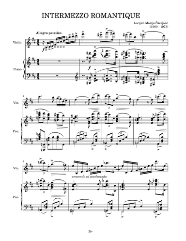 Intermezzo Romantique (arr. Zellev)