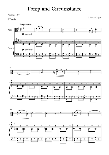 Pomp and Circumstance - Edward Elgar (arr. BTmusic)