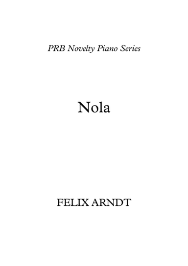 PRB Novelty Piano Series - Nola (Arndt) (arr. PRB Music)