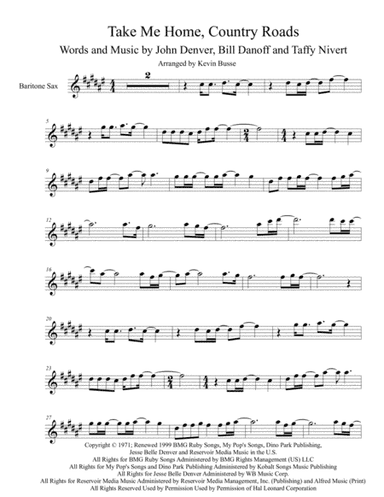 Take Me Home, Country Roads (arr. Kevin Busse)