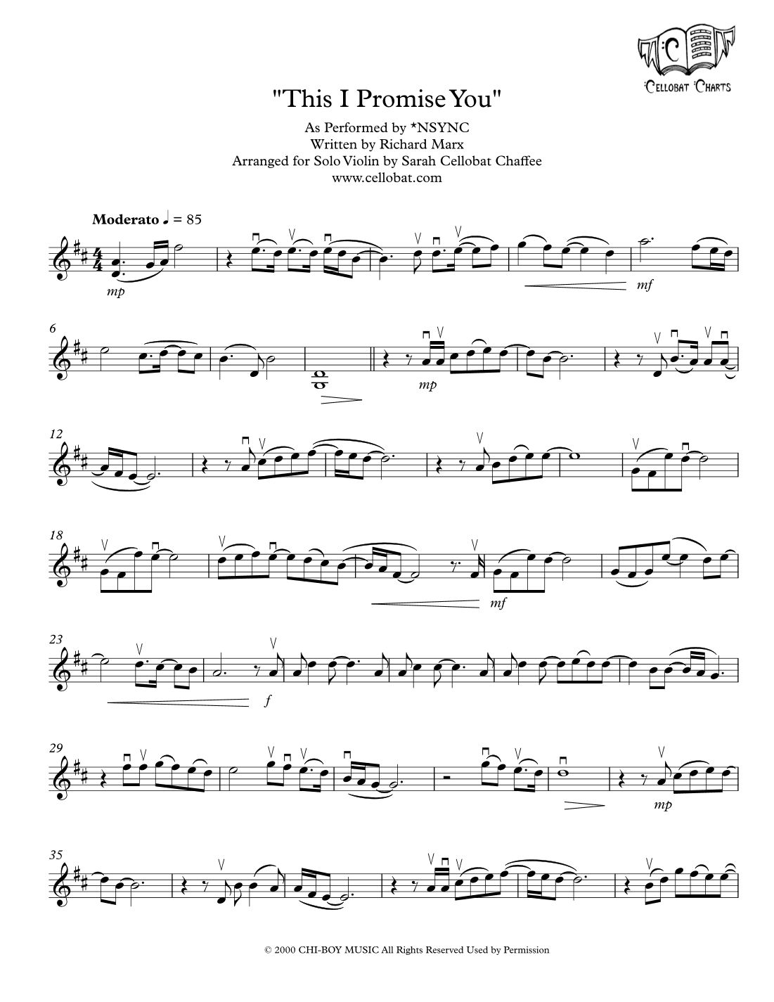 This I Promise You (arr. Sarah Cellobat Chaffee)