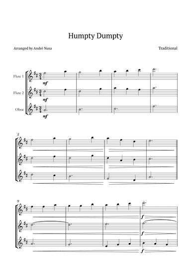 Humpty Dumpty (arr. André Nusa)