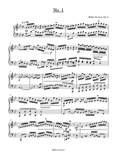 Two Preludes Op. 2, No. 1