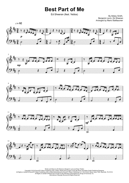 Best Part Of Me (arr. Mario Stallbaumer)