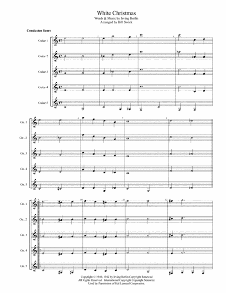 White Christmas (arr. Bill Swick)