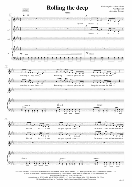 Rolling In The Deep (arr. Jetse Bremer)