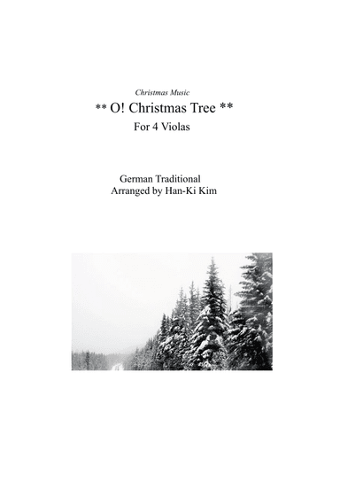 O Christmas Tree (For 4 Violas) (arr. Han-Ki Kim)