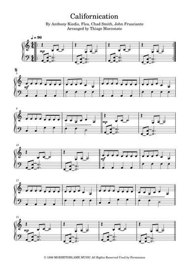 Californication (arr. Thiago Marconato)