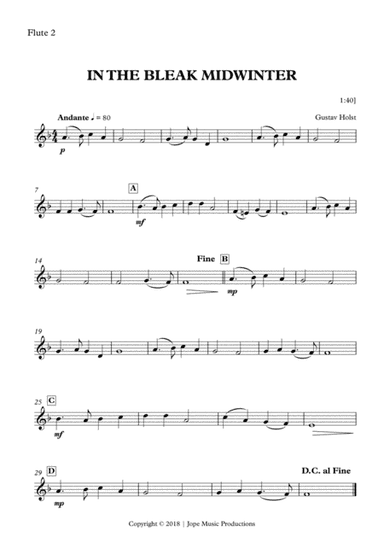 In The Bleak Midwinter - Gustav Holst (arr. Jope)