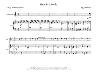 Time In A Bottle (arr. Dominic Meccia)