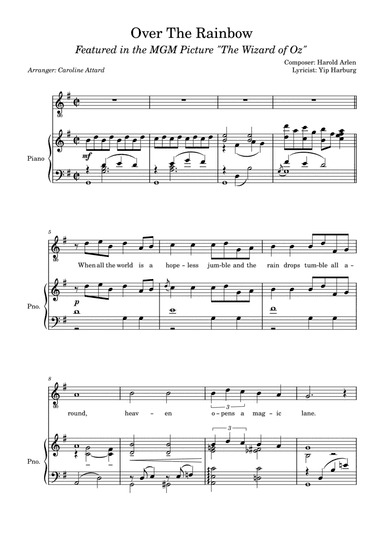 Over The Rainbow (arr. Caroline Attard)