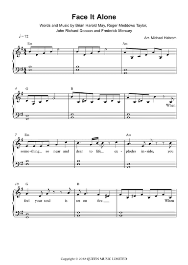 Face It Alone (arr. Michael Habrom)