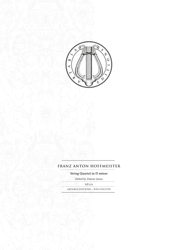String Quartet in D minor, Op. 14, No. 3 - Score Only (arr. Artaria Editions)
