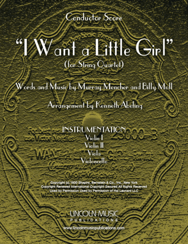 I Want A Little Girl (arr. Kenneth Abeling)