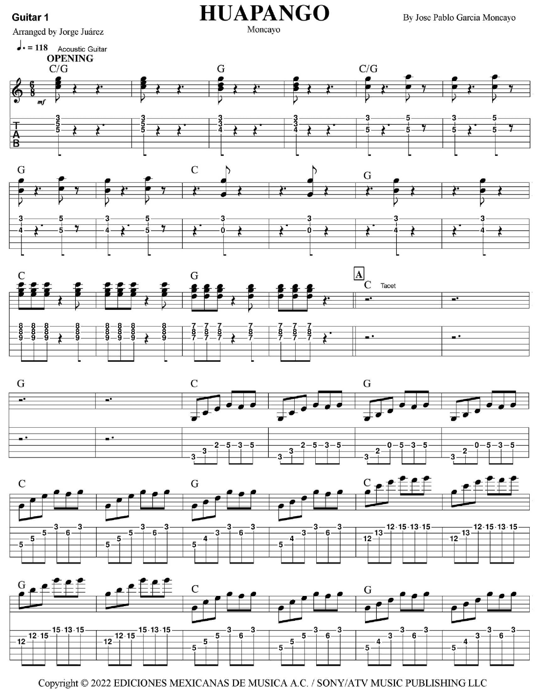 Huapango (arr. Jorge Juárez)